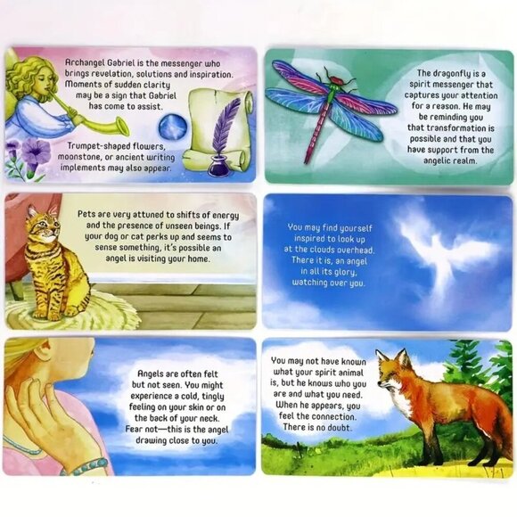 Angel Connection Oracle Message Cards 40 Ways to Recognize the Presence of Angel - Picture 3 of 9